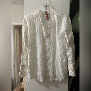 Johnny Was Embroidered Blouse